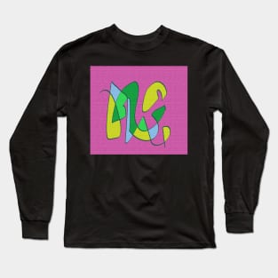 Abstract multicolor violet Long Sleeve T-Shirt